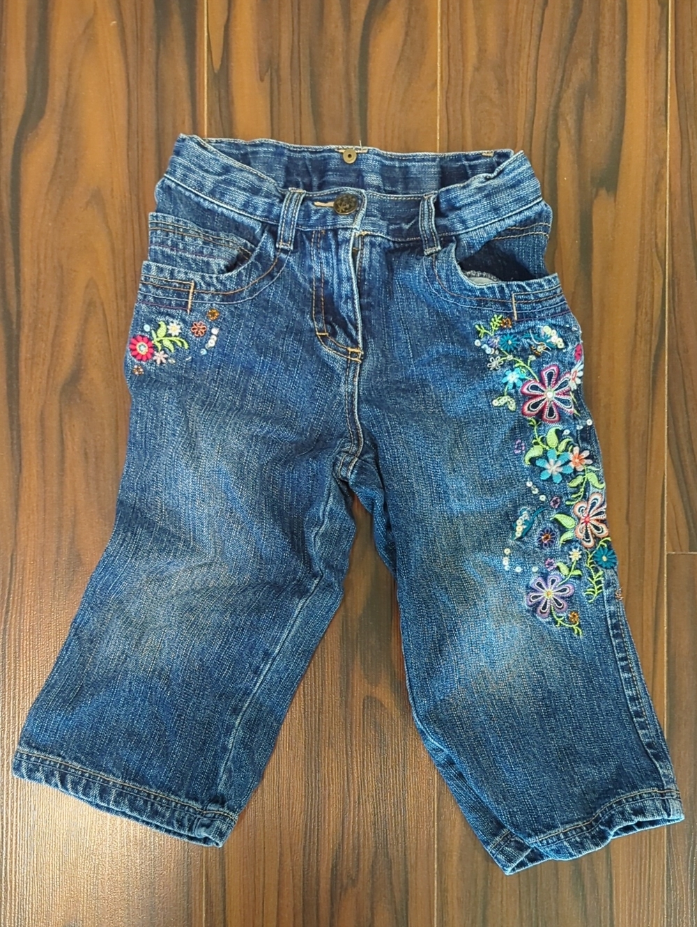 Please Mum Denim Embroidered kids size 6
